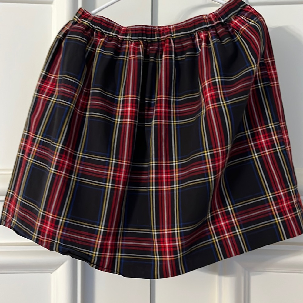 Crewcuts girls plaid skirt size 8